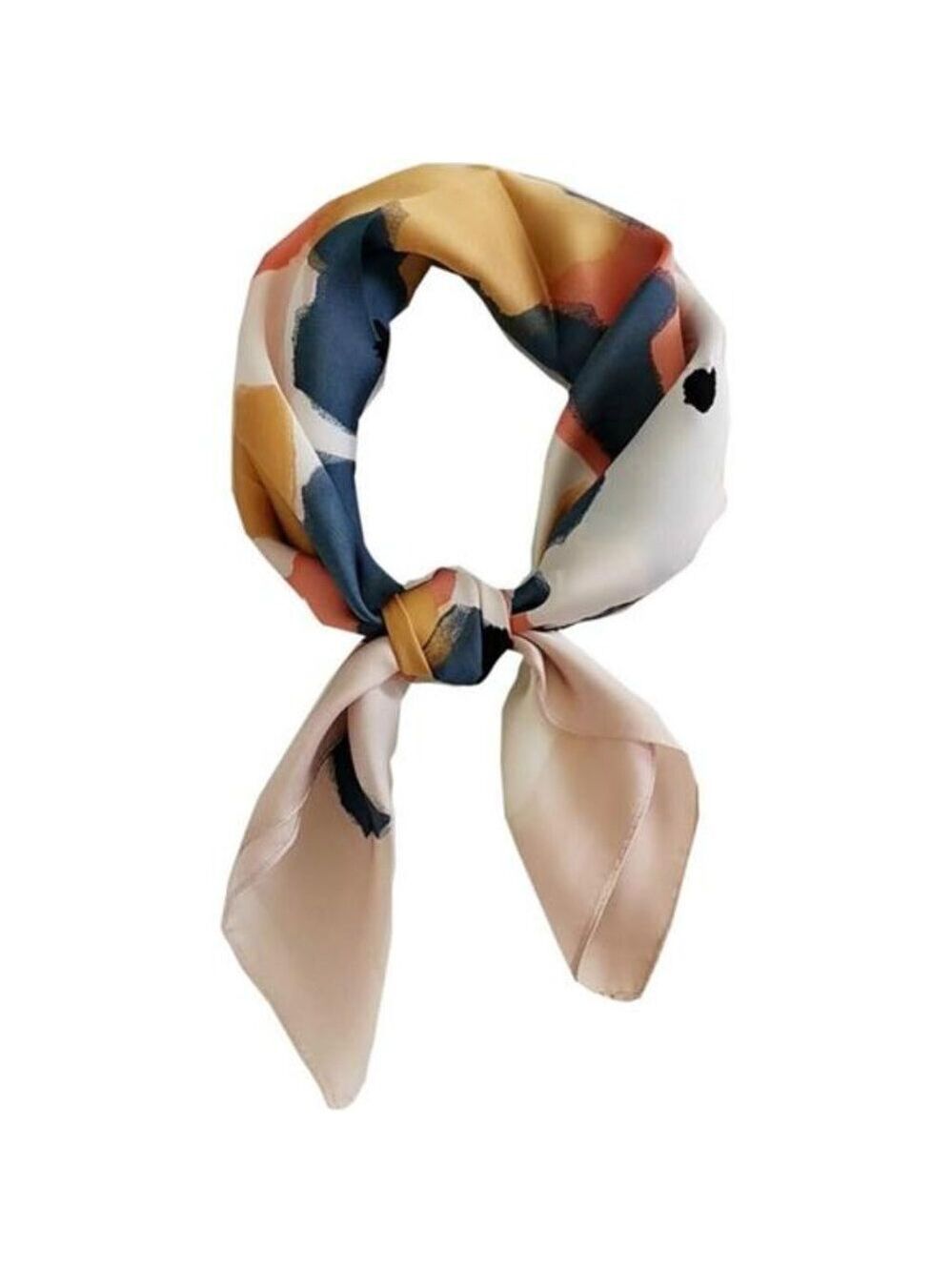 Silk satin square scarf women neck hair head wrap bandana 27 inch satin
